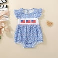 thumbnail image 2 of Yindaity Girl Onesies Baby Girls' Sleeveless Bodysuit Dress Blue,18-24 Months, 2 of 4
