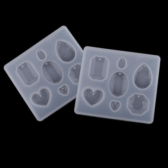 Moldes para hacer joyas de resina con orificio para colgar perfecl