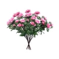 thumbnail image 2 of jicheng 4 Bundles Artificial Flowers Rhododendron Faux Flower Yard Porch Garden Pink, 2 of 6