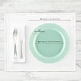 thumbnail image 3 of Smarty Had A Party Elegant Disposable Plastic Dinnerware, 10" Turquoise Dinner Plates for Parties and Events, Heavy Duty Plates for All Occasions (120 Count), 3 of 14