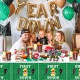 thumbnail image 4 of 4 Pack First Down Tablecloths, 51x87'' Football 1st Birthday Plastic Disposable Table Covers First Year Down Tablecloth for Boys First Birthday Party Decorations, Football 1st Birthday Party Supplies, 4 of 7