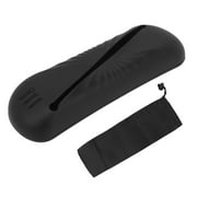 Silicone Makeup Brush Holder Portable Dustproof Silicone Cosmetic Brush Organizer for Travel Large Black YZRC
