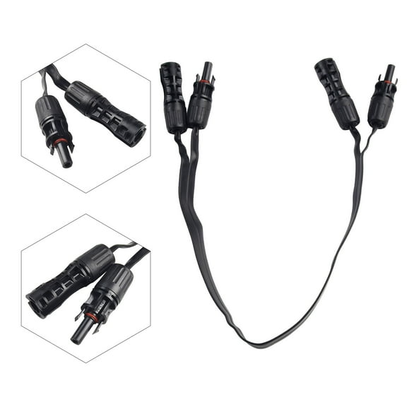 1Pair Super Flat Solar Flexible Cable Solar Panel Connector Adapter 0.5M 1Kv
