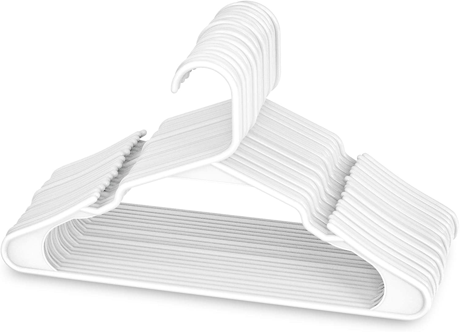 Heavyweight White Plastic Dress/Shirt Hanger  Product & Reviews - Only  Hangers – Only Hangers Inc.