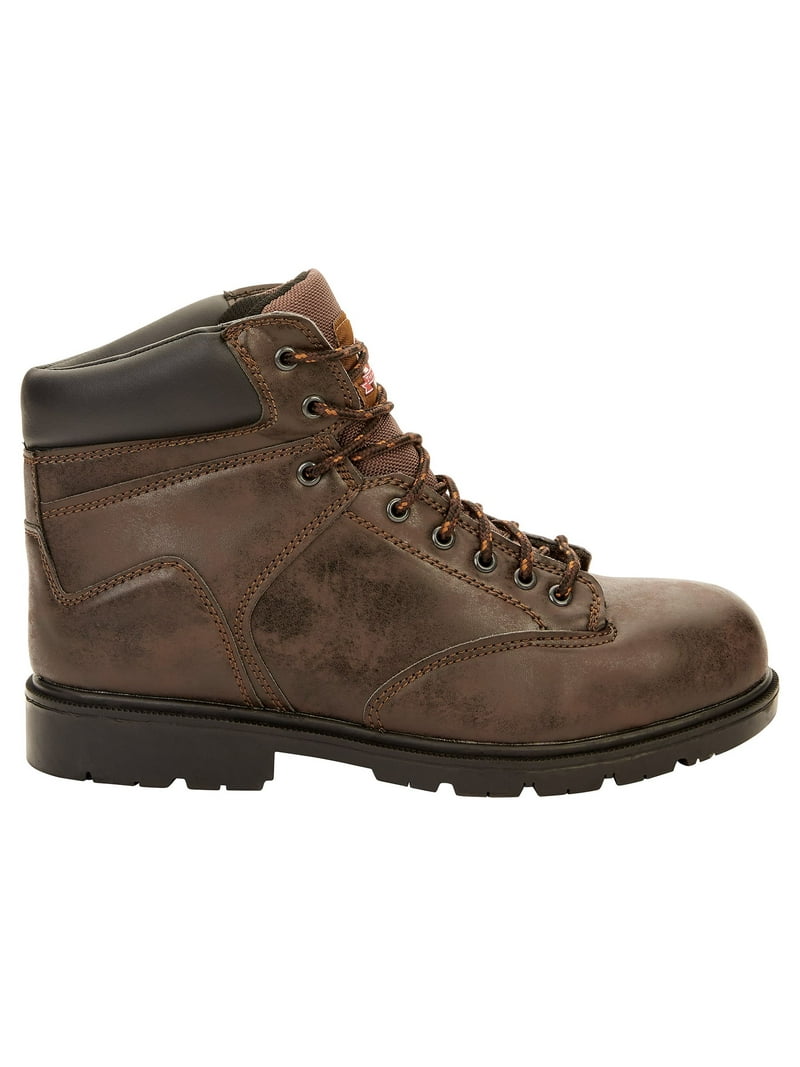 Brahma Dark Brown Leather Boots Brahma Mens Size 6.5 Brown Leather Steel Toe Work Mechanic  main image 4