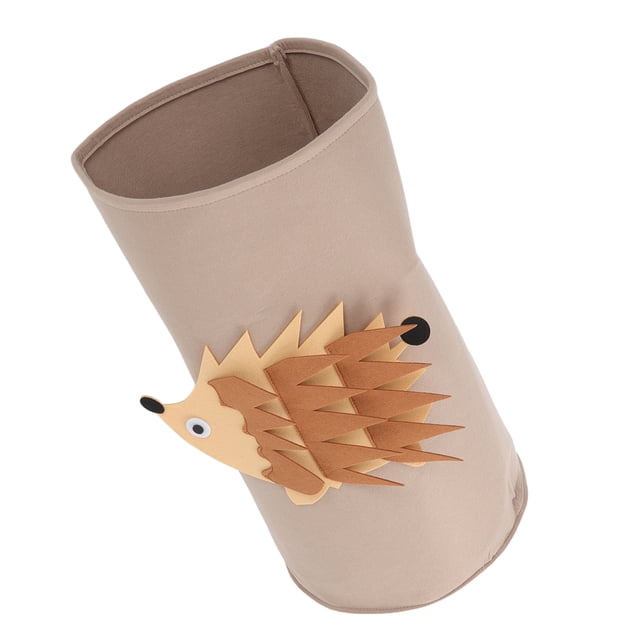 Cotton Laundry Hamper With Animal Look, Toy Storage Basket, Blanket Box For Kids, Foldable, Organic Cotton Material