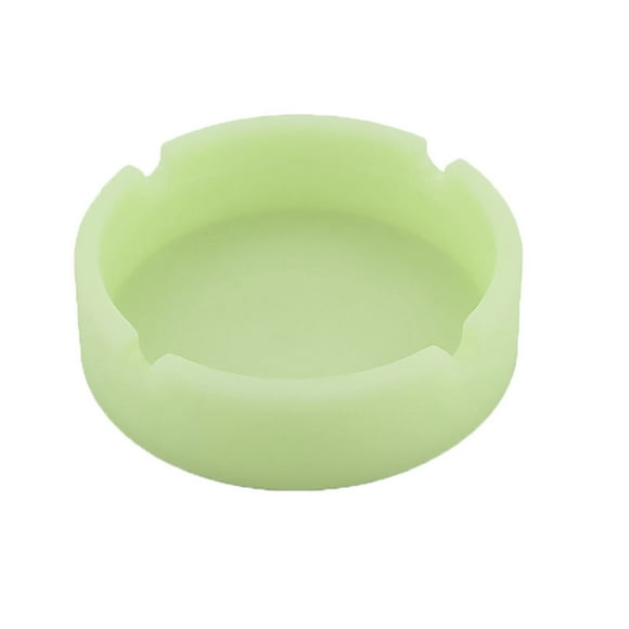 Truly Delightful Smokeless Ashtray for Outdoors Indoor Patio Luminous Silicone Rubber High Temperature Heat Resistant Round Design Ashtray, Yellow that adds a touch of elegance for a perfect decor