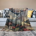thumbnail image 2 of Creowell Bird Throw Blanket Warm Flannel Blanket Soft Warm Printed Blanket for Bed, Couch and Sofa for Kids Teen Young Boys Girls 50x60in, 2 of 6