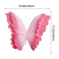 thumbnail image 3 of Butterfly Flower Wreath Garland, Artificial Floral Door Wreath, Spring Summer Wedding Party Outdoor Decoration ( Pink ), 3 of 6
