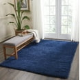 thumbnail image 2 of Nourison Malibu Shag Solid Shag Navy 5'3" x 7'3" Area Rug, (5' x 7'), 2 of 8