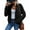 A Black, variant on SHEWIN Women's Sweaters Fashion Casual Open Front Long Sleeve Chunky Knit Cardigans Outerwear Coats