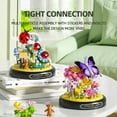 thumbnail image 3 of Insect Flower Building Blocks Set Bee Butterfly Plant Potted Model Bricks Set With Dust Cover Diy Toys For Kids Holiday Gifts, 3 of 9