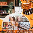 thumbnail image 7 of 3 Pack Halloween Ghost Basket with Handles, Collapsible Large Canvas Storage Baskets, Spooky Skull Pumpkin Cat Foldable Storage Box with Handles Organizer Bins for Bedroom Home Office, 7 of 7