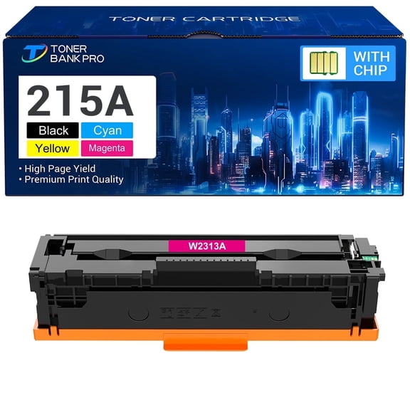 Compatible for HP 215A WITH-CHIP Toner Cartridge 1-Pack W2313A 215A MFP M182nw M183fw M182 M183 M155 Printers, Magenta