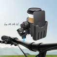 thumbnail image 5 of Universal Bicycle Cup Holder with Phone Mount, Adjustable Water Bottle Holder for E-Bike, Scooter and Bicycle, Coffee Cup and Milk Tea Carrier for Daily Commuting, Travel and Riding, Black, 5 of 7