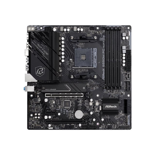 ASRock B550M PG RIPTIDE B550M PG RIPTIDE AM4 AMD B550 SATA 6Gbps Micro ATX AMD Motherboard