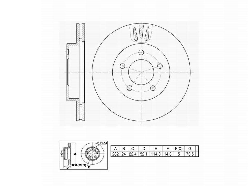 Winstop Brake Kits, Front WSK263, Chrysler Concorde 1997-1996