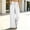 White, variant on Liuinsasek Wide Leg Pants for Women Fashion Solid-Color Casual Elastic-Waist Drawstring Split Hem for A Stylish Look Lounge Pants