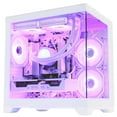 thumbnail image 3 of Hoengager Gaming Desktop-AMD Ryzen 7 7800X3D 8 Core 4.2GHz, RX 9070 16GB, 32GB DDR5, 1TB PCIe and 2TB SSD, Liquid Cooler, Wifi, 650W, Windows 11-White, 3 of 9