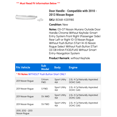thumbnail image 2 of Door Handle - Compatible with 2010 - 2013 Nissan Rogue 2011 2012, 2 of 2