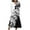 Black, variant on Cavosen Womens Trendy Dress Black Long Sleeve Maxi Dress High Waist V-Neck Calf Length Long Dress Floral Print Casual Trendy Dress Flowy Party Vacation Fall Winter Clothes S