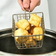 thumbnail image 5 of Commercial Deep Fryers & Accessories Stainless Steel Frying Basket, Snack Basket, French Fries Frying Basket, Chicken Fry Frying Basket, Filter, Oil Drying, Restaurant Decoration Basket, 5 of 9