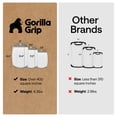thumbnail image 5 of GORILLA GRIP Oversized 100% BPA Free Reversible Kitchen Cutting Board Set of 3, Juice Grooves, Dishwasher Safe, Gray, 5 of 10