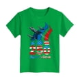 thumbnail image 4 of Ulanda Boys Girls 4th of July Shirt American Flag T-Shirt USA We The People Patriotic Tee for 5-14Years Unisex Kids (Green, 11-12 Years), 4 of 5