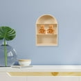 thumbnail image 1 of LOLIPPYY Beige Wall Figurine Display Shelf for Storage Protecting Collectibles with Easy Mounting and Stable Build, 1 of 8