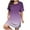 Purple-A, variant on Tumotour Summer Dresses For Women Crew Neck Short Sleeve T Shirt Dress Nightgown Loose Basic Womens Clothes Dresses Swing Dressy