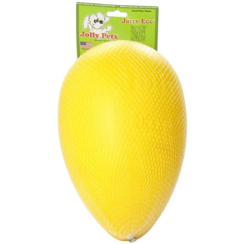 Jolly Pet Jolly Egg Dog Toy 8", Yellow
