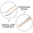 thumbnail image 4 of KAKOWELY Precision Eyelash Tweezers with Bent Tip for False Lashes Multi-Functional Makeup Tool for Easy Application and Removal Beige,5.12X"X0.31"X0.24", 4 of 4