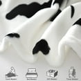 thumbnail image 5 of Twin Size Cow Print Blanket for Bed, Soft Warm Blanket and Throws for All Seasons, Plush and Cozy, 60"x80", 5 of 6