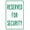 Warning Sign 2, variant on Reserved for Seniors Sign 8"x12" - Security Metal Wall Decor for Senior Center, Retail Parking, Church Lot Yard Street Road Home