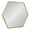 Gold, variant on Kate and Laurel McNeer Modern Wall Mirror, 22 x 25, Gold, Geometric Hexagon Mirror for Wall