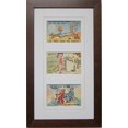 thumbnail image 2 of Post Card Frame for Three (3) 3.5" X 5.5" Post Cards Walnut Frame with White (White Trim) Matting, 2 of 4