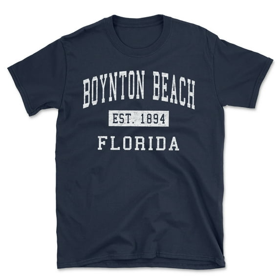 Boynton Beach Florida Classic Established Men's Cotton T-Shirt