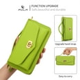 thumbnail image 6 of DeCase Crossbody Zipper Wallet Case for Samsung Galaxy S22 Ultra, Full Body Protectton Multifunction Purse Credit Card Holder，RFID Blocking Handbag PU Leather Shockproof Protective Cover, green, 6 of 8