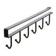 thumbnail image 1 of 6 Hooks Metal Under Shelf Mug Cup Cupboard Kitchen Organiser Hanging Rack Holder, 1 of 4