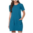 thumbnail image 1 of Vestido deportivo sin mangas para mujer, para tenis: bolsillos integrados, cuello en U, mezcla de poliéster, tallas S-XXL., 1 of 5