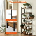 thumbnail image 6 of Metal Bookshelf Rustic Bookshelf 6-Tier for Living room Bedroom & Office, 6 of 11