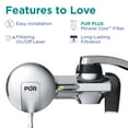 thumbnail image 5 of PUR Plus Faucet Mount Water Filtration System, Chrome, Water Filter for Sink Faucet, PFM400H, 5 of 11