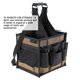 thumbnail image 2 of Portaherramientas Custom LeatherCraft 1528, grande, eléctrico, negro, 2 of 4