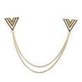 thumbnail image 4 of Pin de cuello de triangular hueco vintage 2 piezas, 4 of 6