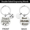 thumbnail image 2 of Mother’s Day Gifts from Son for Birthday, Double Side I'll Always Be Your Little Boy, You Will Always Be My World - Best Mom Ever Keychain for Valentine’s Day Christmas Gift, 2 of 6