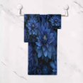 thumbnail image 5 of 3 Piece Bath Towels Set Bath Towel, Hand Towel and Face Towel for Bathroom, Gym, Hotel Deep Blue Flower, 5 of 8