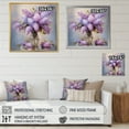 thumbnail image 4 of Designart "Lilacs love expression I" Floral Floater Framed Canvas Print, 4 of 7