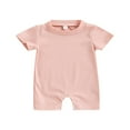 thumbnail image 2 of Nouveau-né en Coton Tricoté à Manches Courtes Col Rond Casual, 2 of 6