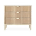 thumbnail image 2 of Michael Amini Malibu Crest Wood & Marble 3-Drawer Nightstand - Blush, 2 of 15
