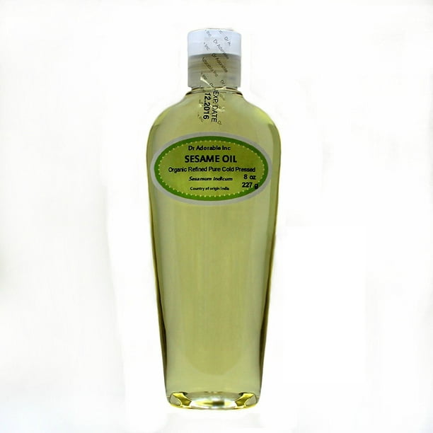 Dr. Adorable 100 Pure Sesame Seed Oil Refined Organic Cold Pressed 8 oz Dr. Adorable 100 Pure Sesame Seed Oil Refined Organic Cold Pressed 8 oz